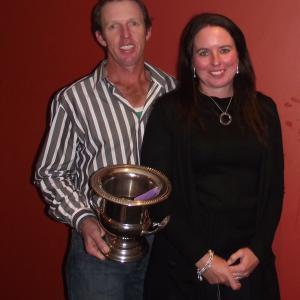 Brett & Jane Constance with the John Mooney Trophy