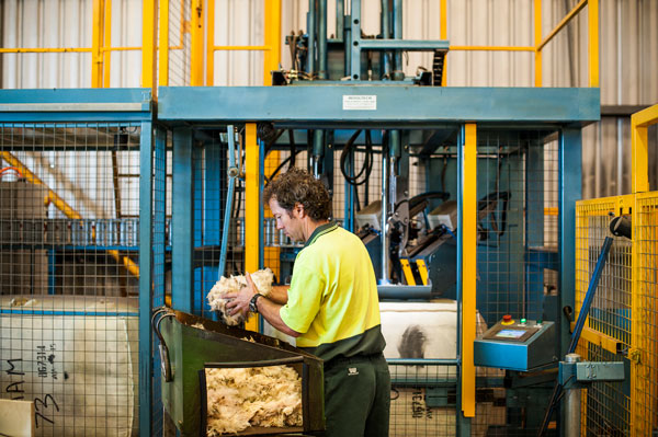 Wool handling facilities at Jemalong Wool Forbes