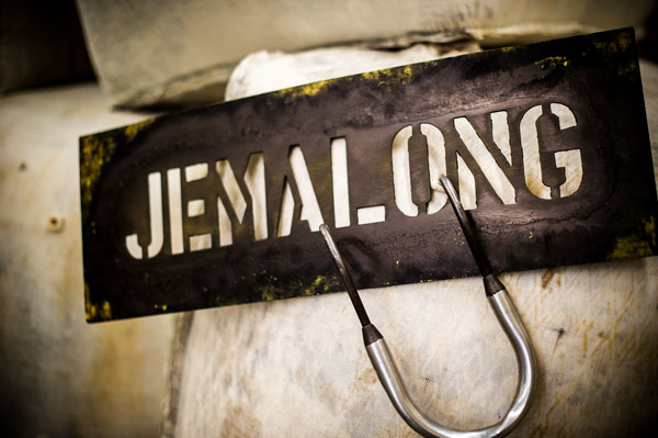 Jemalong Wool branded bales of wool